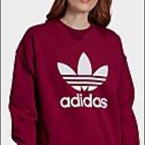 NWOT cropped adidas crew neck
